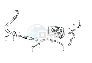 Runner VX-VXR 125-200 125 drawing Rear brake caliper