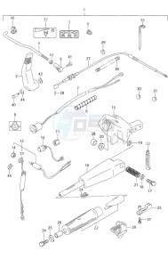 DF 9.9 drawing Tiller Handle