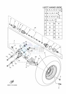 YFM700FWBD KODIAK 700 EPS (BGF1) drawing REAR WHEEL