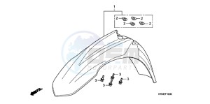 CRF250RC drawing FRONT FENDER