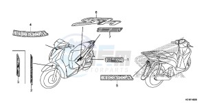 SH125DSE SH125DS UK - (E) drawing MARK