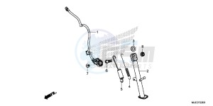 CB650FE CB650F 2ED - (2ED) drawing SIDE STAND