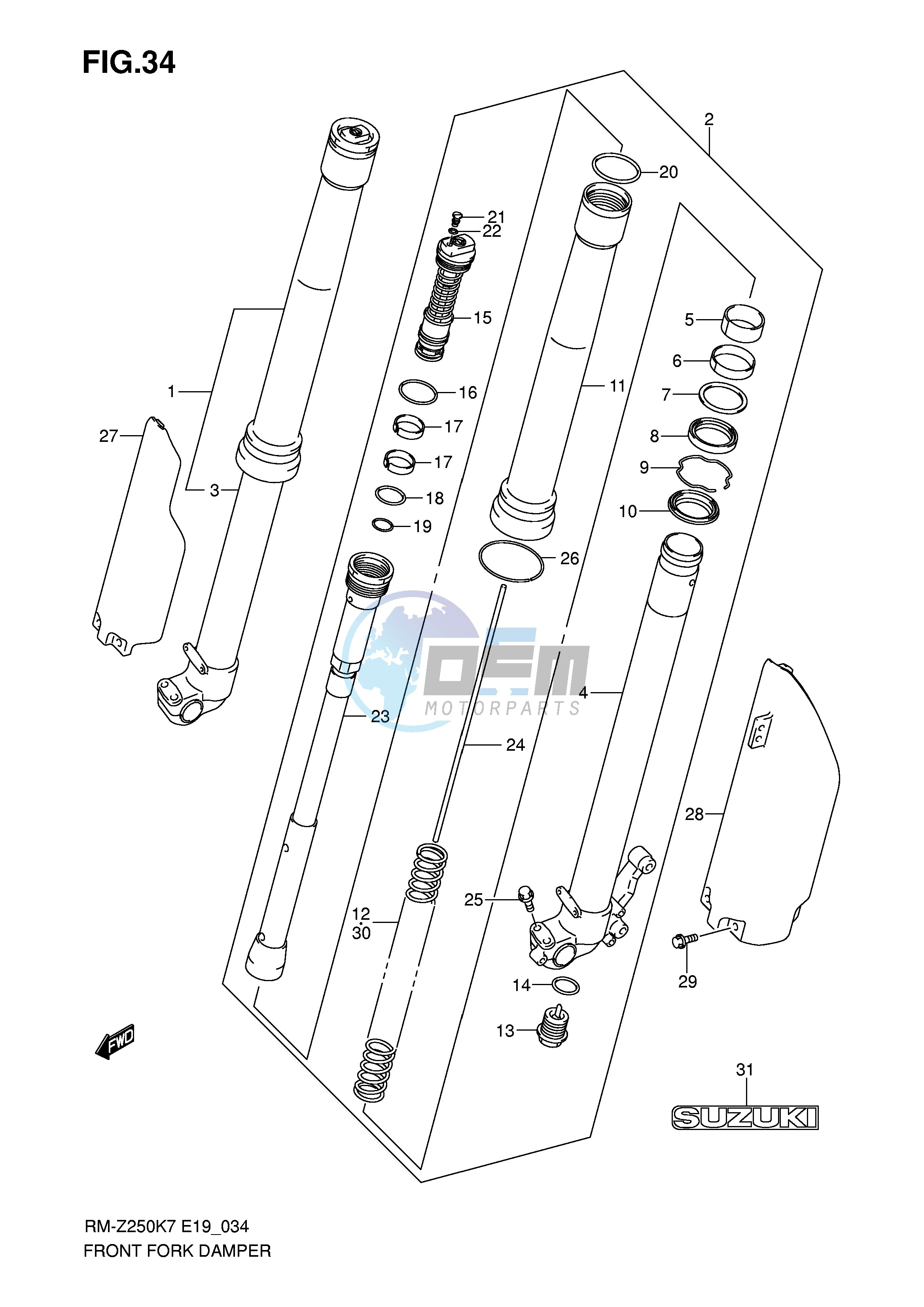 FRONT DAMPER (MODEL K7)