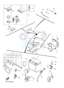 XVS950CU XV950R XV950 R-SPEC (2DX7) drawing ELECTRICAL 2