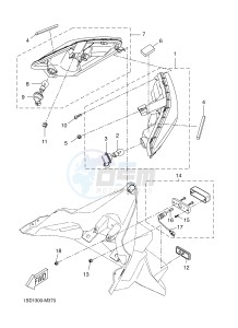 YPR125R XMAX 125 EVOLIS 125 (2DMB 2DMB) drawing TAILLIGHT