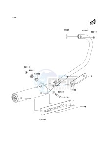 BR 125 B [WIND 125] (B2) B2 drawing MUFFLER-- S- -