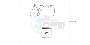 CBR1000RRA France - (F / CMF HRC) drawing INDOOR CYCLE COVER