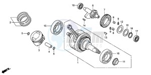 CBR125RW drawing CRANK SHAFT/PISTON