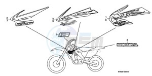 CRF250R9 Australia - (U) drawing MARK (CRF250R8/9)