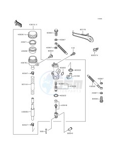 ZX 600 D [NINJA ZX-6] (D2-D4) [NINJA ZX-6] drawing REAR MASTER CYLINDER