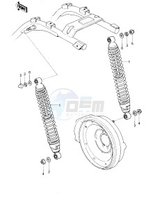 KZ 1300 B [B2] drawing SHOCK ABSORBERS