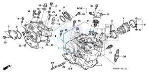 TRX680FAC drawing CYLINDER HEAD