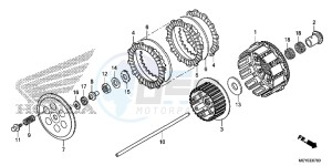 CRF450XE CRF450R Europe Direct - (ED) drawing CLUTCH