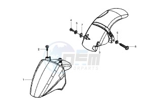 Fly 4T 50 drawing Mudguard