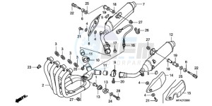 CBF1000A F / CMF drawing EXHAUST MUFFLER