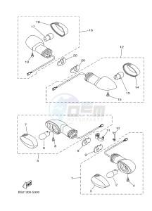 MTN850-A MTN-850-A MT-09 ABS (BS27) drawing FLASHER LIGHT