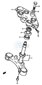 GSX750F (K-T) drawing STEERING STEM