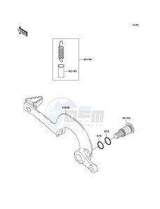 KX250F KX250-N2 EU drawing Brake Pedal