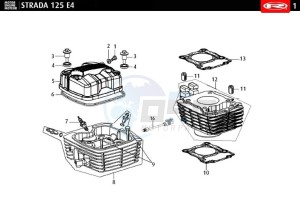 STRADA-125-EURO-4-WHITE drawing CYLINDER HEAD ASSY