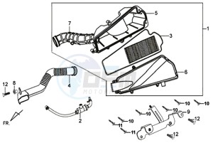 X'PRO 50 (25 KMH) (AE05W5-NL) (L4-M1) drawing AIR FILTER