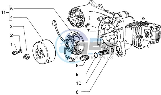 Flywheel magneto