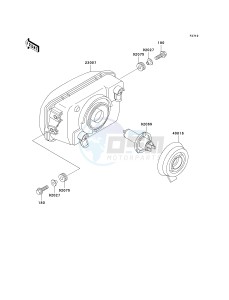 EX 250 F [NINJA 250R] (F15-F19) [NINJA 250R] drawing HEADLIGHT-- S- -