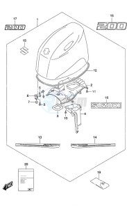 DF 200AP drawing Engine Cover