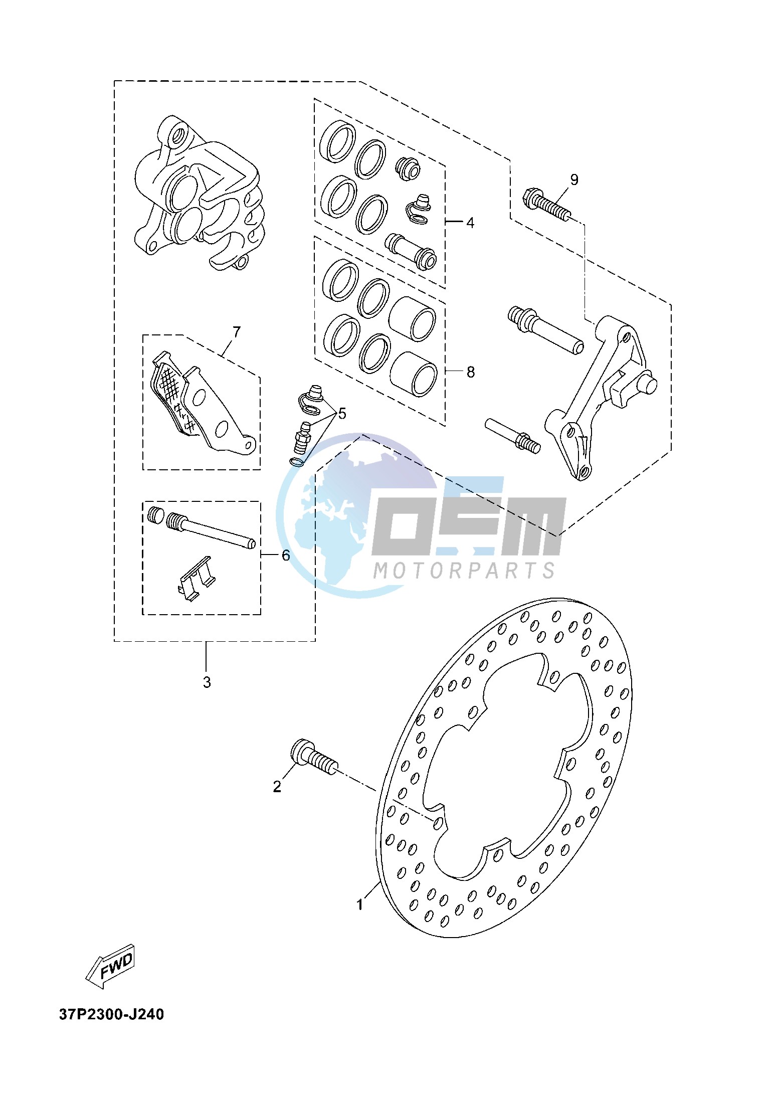 FRONT BRAKE CALIPER