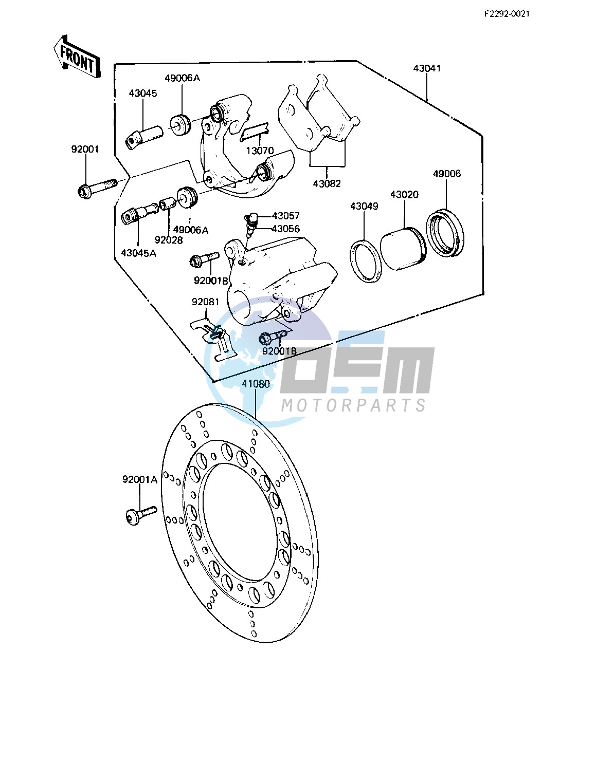 FRONT BRAKE -- 82-83 C3_C4- -