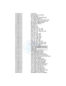 RV125 (E19) VanVan drawing * COLOR CHART *