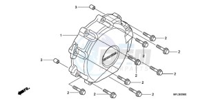 CBR1000RR9 KO / HRC MK drawing A.C. GENERATOR COVER (CBR 1000RR)