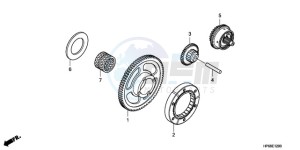 TRX700XX9 Australia - (U) drawing STARTING CLUTCH