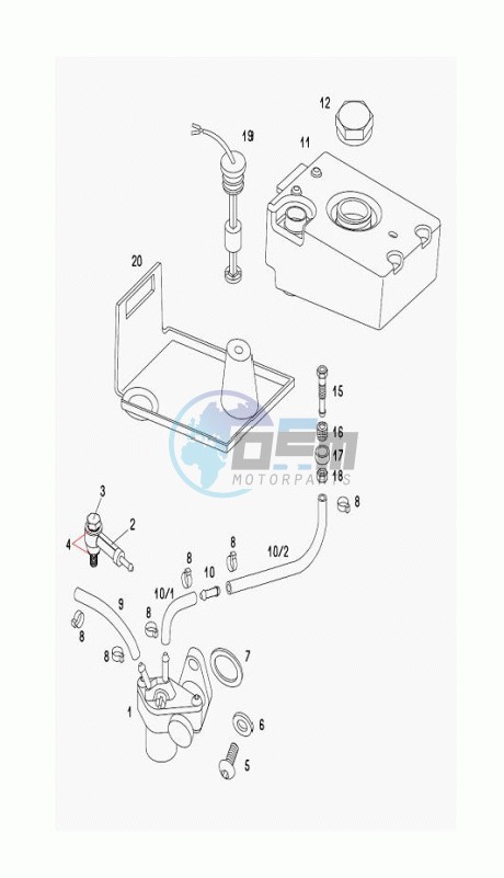 Oil pump-oil tank