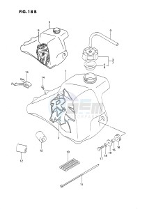 RM80 (E24) drawing FUEL TANK (MODEL N P)