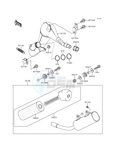 KX 125 K [KX125] (K5) [KX125] drawing MUFFLER-- S- -