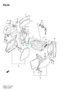 VZ800 (E2) MARAUDER drawing FRAME COVER (VZ800UEL1 E19)