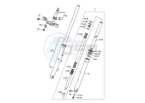 XV DX VIRAGO 535 drawing FRONT FORK