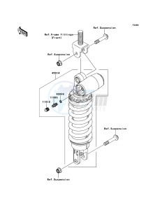 NINJA_ZX-6R ZX600P8F FR GB XX (EU ME A(FRICA) drawing Shock Absorber(s)