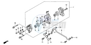 TRX350TE FOURTRAX 350 ES drawing OIL PUMP