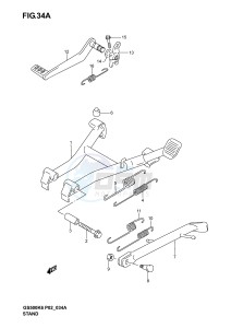 GS500 (P19) drawing STAND (MODEL K4 K5 K6)