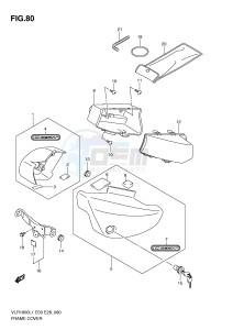 VLR1800 (E3-E28) drawing FRAME COVER (VLR1800TL1 E28)