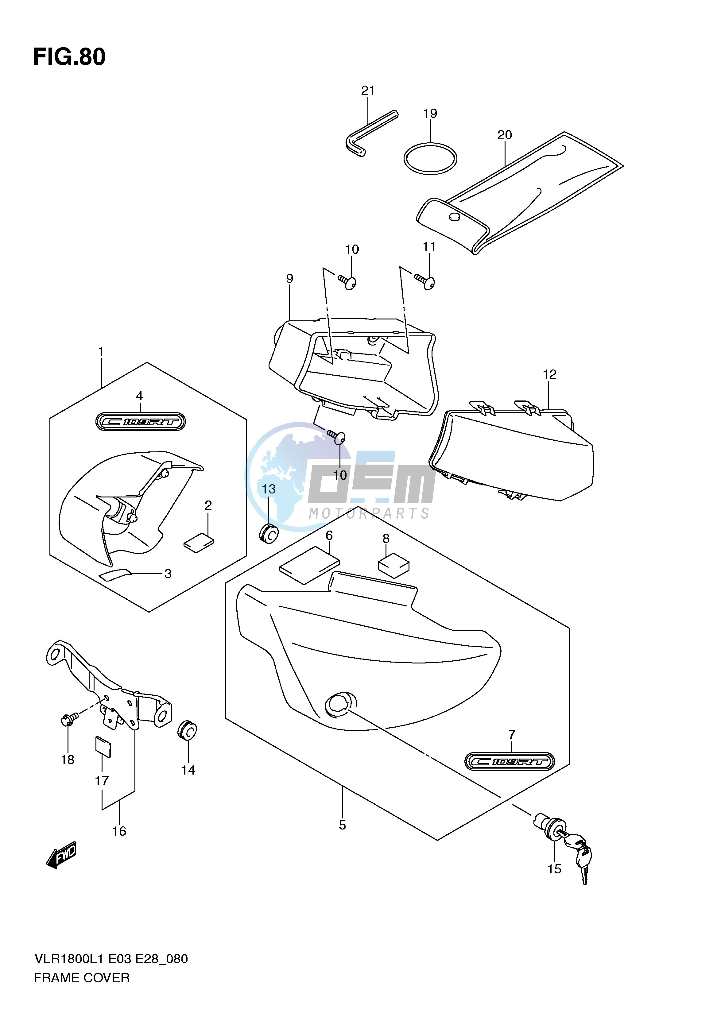 FRAME COVER (VLR1800TL1 E28)