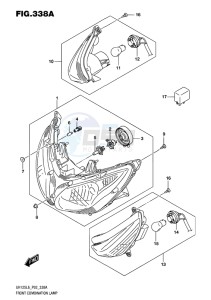 UH125 ABS BURGMAN EU drawing FRONT COMBINATION LAMP