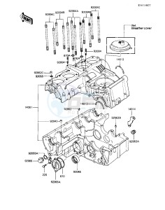 KZ 550 M [LTD SHAFT] (M1) [LTD SHAFT] drawing CRANKCASE