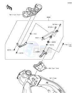 NINJA ZX-6R ZX636EGF FR GB XX (EU ME A(FRICA) drawing Accessory(Steering Damper)