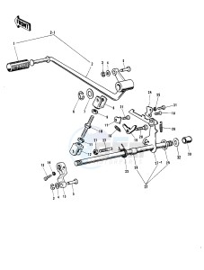 H1 C [MACH III] (-C) 500 [MACH III] drawing GEAR CHANGE MECHANISM -- 69-72 H1_A_B_C- -