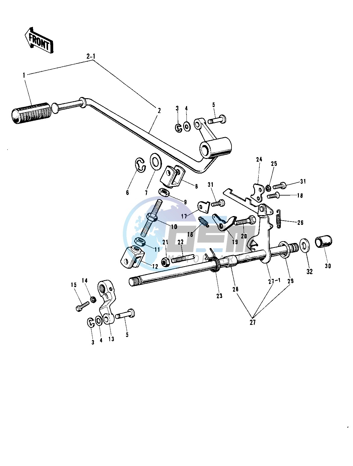 GEAR CHANGE MECHANISM -- 69-72 H1_A_B_C- -