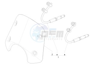 SUPER GTS 300 4T 4V IE ABS E3 (APAC) drawing Windshield - Glass