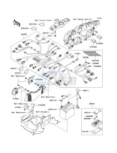 ZX 1200 C [NINJA ZZR 1200] (C1-C4) [NINJA ZZR 1200] drawing CHASSIS ELECTRICAL EQUIPMENT