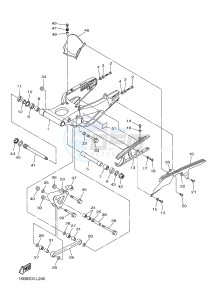 YZF-R1 YZF-R1M 998 R1 (2SG1 2SG2) drawing REAR ARM